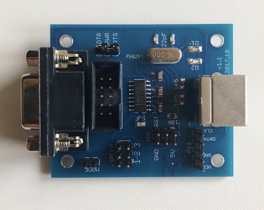 PS/2 mouse to a serial port adapter